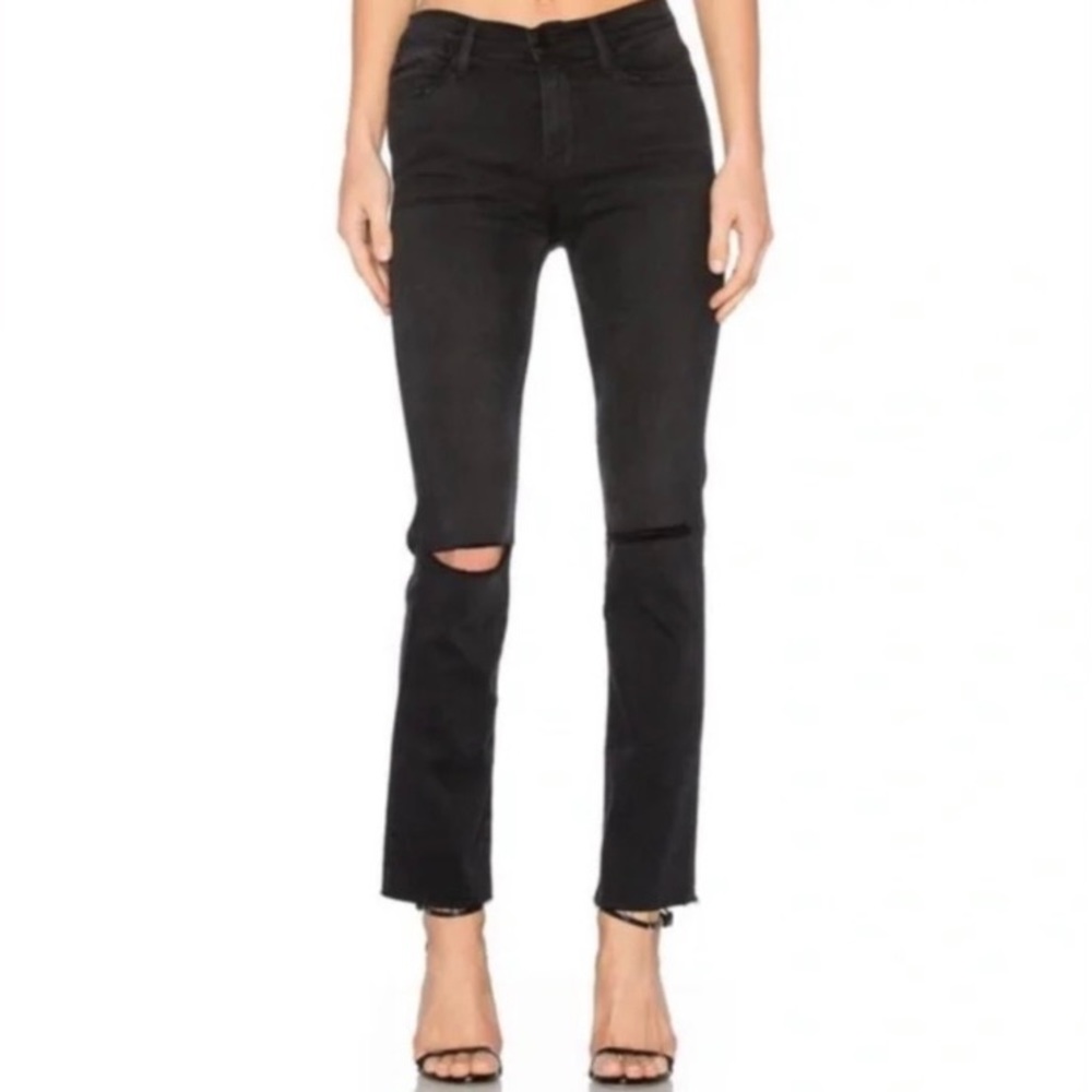 Frame Le High Straight black jeans size 28